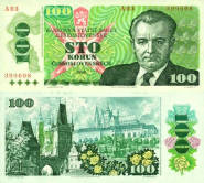 *100 Kčs III. Sto korún Československo 1989, P97 UNC - Kliknutím na obrázok zatvorte -